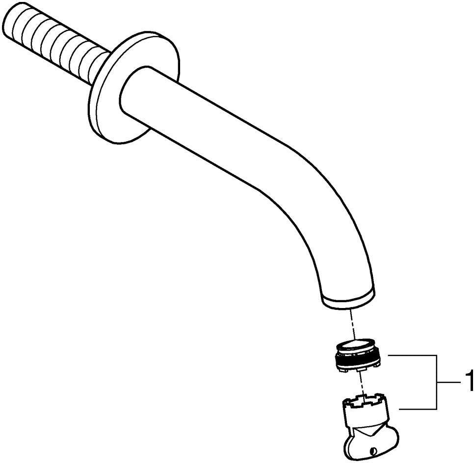 GROHE Atrio Wanneneinlauf Wandmontage – Auslauf mit Mousseur, Ausladung 171 mm, Chrom