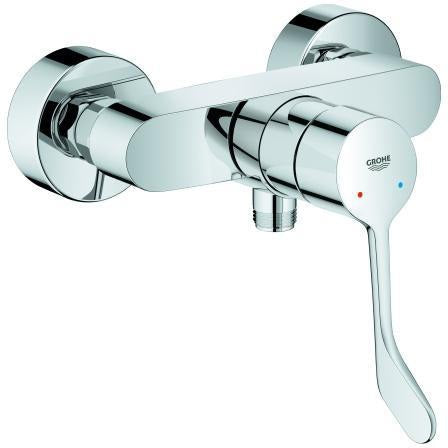 GROHE Eurosmart Professional Brause-Einhandhebelmischer Wandmontage chrom langer Metallhebel