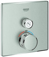 GROHE Grohtherm SmartControl Unterputz-Thermostat eckig mit 1 Absperrventil – Chrom