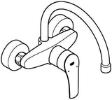GROHE Eurosmart Einhand-Spültischbatterie Wandmontage 244 mm Auslauf Chrom