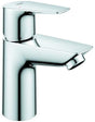GROHE BauEdge Einhand-Waschtischbatterie S-Size mit Push-Open Ablaufgarnitur und 3,5 l/min Low Flow