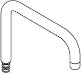 GROHE U-Auslauf 13096 Chrom für Minta Spültischbatterie – Schwenkbarer Rohrauslauf mit StarLight Oberfläche