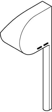 GROHE Hebel 48450 für Einhand-Wannen- und Brausebatterie, Wand-/Bodenmontage, Chrom