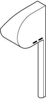 GROHE Hebel 48450 für Einhand-Wannen- und Brausebatterie, Wand-/Bodenmontage, Chrom