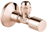 GROHE Eckventil 1/2x3/8'' mit Quetschverschraubung, Schubrosette & Metallgriff – Chrom