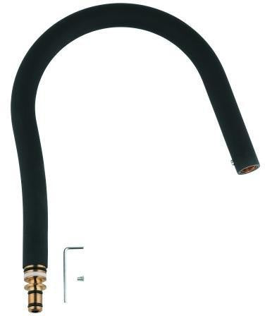 GROHE Brauseschlauch GrohFlexx 46968 aus Santopren softschwarz – flexibel & hygienisch für Küchenarmaturen