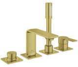 GROHE Allure 4-Loch-Einhand-Wannenbatterie cool sunrise gebürstet mit Duschgarnitur