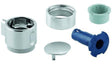 GROHE Absperrgriff 49083 für Grohtherm Fertigmontagesets – Chrom, Kunststoff verchromt