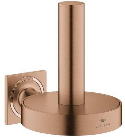 GROHE WC-Reservepapierhalter Allure 40956_1 cool sunrise gebürstet – Wandmontage, verdeckte Befestigung
