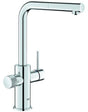 GROHE Blue Pure Minta Spültischbatterie mit Filterfunktion, herausziehbarem Auslauf und chromfarbenem Finish