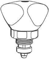 GROHE Oberteil 11049 DN 10 Trecorn-de-Luxe Griff Markierung rot – Long-Life Oberfläche