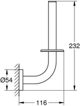 GROHE Reservepapierhalter Essentials 102469 Wandmontage matt black