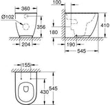 GROHE Essence Stand-WC Keramik 39573 PureGuard spülrandlos alpinweiß