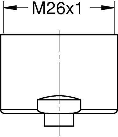 GROHE Mousseur 48343 Strahlregler für Blue Einzelarmaturen, Innengewinde M 28 x 1, chrom