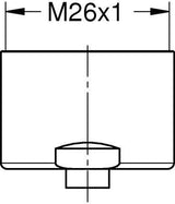 GROHE Mousseur 48343 Strahlregler für Blue Einzelarmaturen, Innengewinde M 28 x 1, chrom