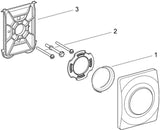 GROHE Urinal-Betätigung Surf 37018 mit Druckknopfbetätigung in Chrom – 116 x 144 mm