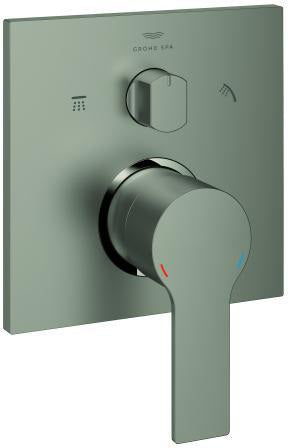 GROHE Allure Einhandbatterie Fertigmontageset – 3-Wege-Umstellung, cool sunrise gebürstet