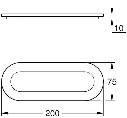GROHE Selection Seifenschale Glas klarglas – passend für Handtuchhalter 41035
