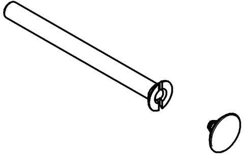 GROHE Linsenkopfschraube 440434 für Eichelberg UP-Wannen-/Brausebatterie – Chrom