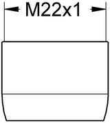 GROHE Mousseur 13967 Strahlregler mit Innengewinde M22 x 1 – Chrom