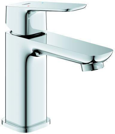 GROHE Cubeo Einhand-Waschtischbatterie S-Size mit Zugstangen-Ablaufgarnitur und SilkMove-Technologie in Chrom