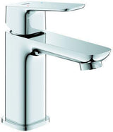 GROHE Cubeo Einhand-Waschtischbatterie S-Size mit Zugstangen-Ablaufgarnitur und SilkMove-Technologie in Chrom