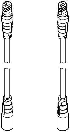 GROHE Anschlusskabel-Set 42342 – Zubehör für Sanitär-Armaturen