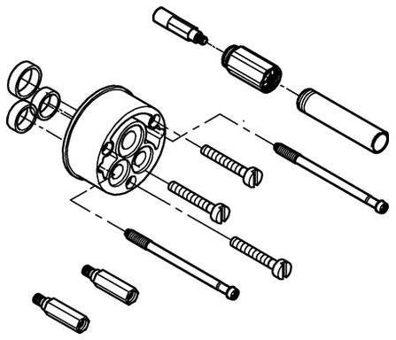 GROHE Verlängerungsset 46191 25 mm für Rapido E – Chrom, für Unterputz-Einhandmischer