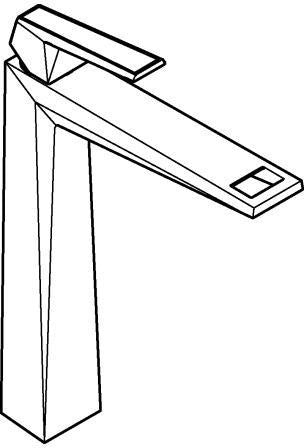 GROHE Allure Brilliant Private Collection Waschtisch-Einhandhebelmischer XL-Size mit White Attica Griff