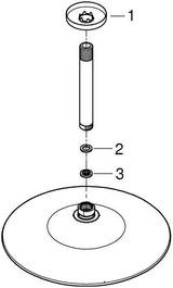 GROHE Euphoria 260 Kopfbrauseset 142 mm – 3 Strahlarten, EcoJoy, Chrom