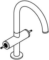 GROHE Atrio Private Collection Waschtisch-Einlochbatterie L-Size chrom – für Hebelgriffe