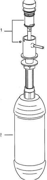 GROHE Seifenspender 36194 chrom – Standventil mit Druckknopf für Flüssigseife, 1 l