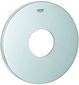 GROHE Rosette 48428 rund für EHM-Fertigmontagesets in Edelstahl-Optik supersteel