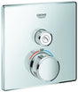 GROHE Grohtherm SmartControl Unterputz-Thermostat eckig mit 1 Absperrventil – Chrom