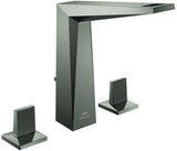 GROHE Allure Brilliant Private Collection 3-Loch Waschtischbatterie mit Trapezbetätigung und Rändelstruktur in Chrom