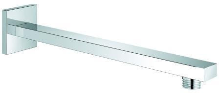 GROHE Brausearm Rainshower 27709 Ausladung 286 mm Chrom – Eckig, Metall, mit Rosette