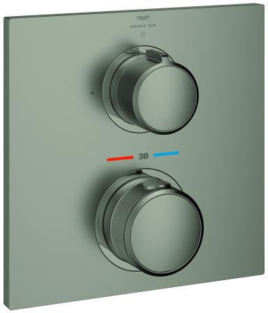 GROHE Allure Unterputz-Thermostat Fertigmontageset 1 Absperrventil cool sunrise gebürstet