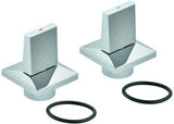 GROHE Allure Brilliant Griffpaar – Chrom, mit roter/blauer Temperaturanzeige