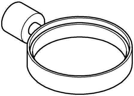 GROHE Atrio Halter für Seifenschale oder Fön-Einsatz, Chrom, verdeckte Befestigung