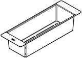 GROHE Edelstahl-Küchenspülen-Sieb 40852 – hard graphite gebürstet, 450x150x100 mm, spülmaschinenfest