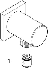 GROHE Rainshower Wandanschlussbogen 27076 mit Außengewinde und Rückstromsicherung in Chrom