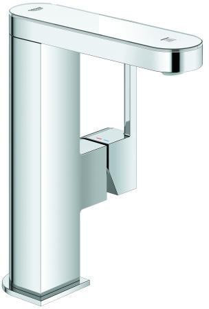 GROHE Plus Einhand-Waschtischbatterie mit digitalem LED-Display, M-Size, chrom – Temperaturanzeige & EcoJoy