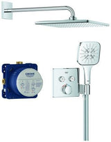 GROHE Grohtherm SmartControl Duschsystem Unterputz mit Rainshower Mono 310 Cube – Thermostat, 2 Absperrventile, Chrom