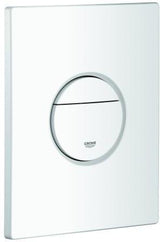 GROHE Abdeckplatte 42375 mit Drucktaste – Chrom, WC-Betätigung