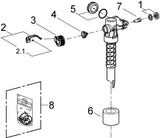 GROHE Füllventil 43537 für Spülkasten – 6 Liter Unterputz-Spülkasten