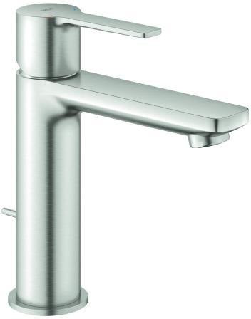 GROHE Lineare Einhand-Waschtischbatterie S-Size mit Temperaturbegrenzer und SilkMove Technologie in Chrom
