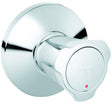 GROHE Costa UP-Ventil Oberbau mit roter Markierung, Einbautiefe 10–35 mm, Chrom