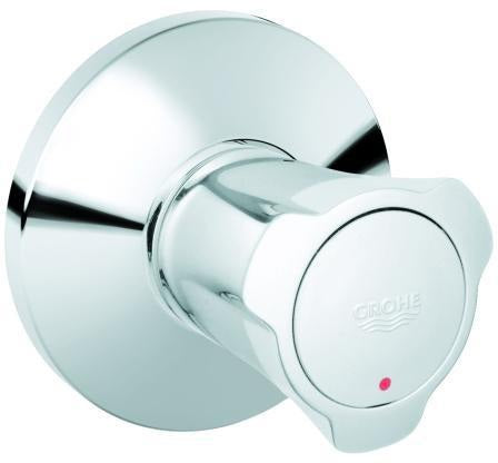 GROHE Costa UP-Ventil Oberbau mit roter Markierung, Einbautiefe 10–35 mm, Chrom