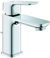 GROHE Cubeo Einhand-Waschtischbatterie S-Size mit Zugstangen-Ablaufgarnitur und SilkMove-Technologie in Chrom