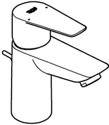GROHE BauEdge Einhand-Waschtischbatterie S-Size mit 3,5 l/min Durchfluss, Chrom